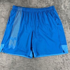 Under Armour Men’s Athletic Shorts Basketball Workout Training Lifting Blue 2XL